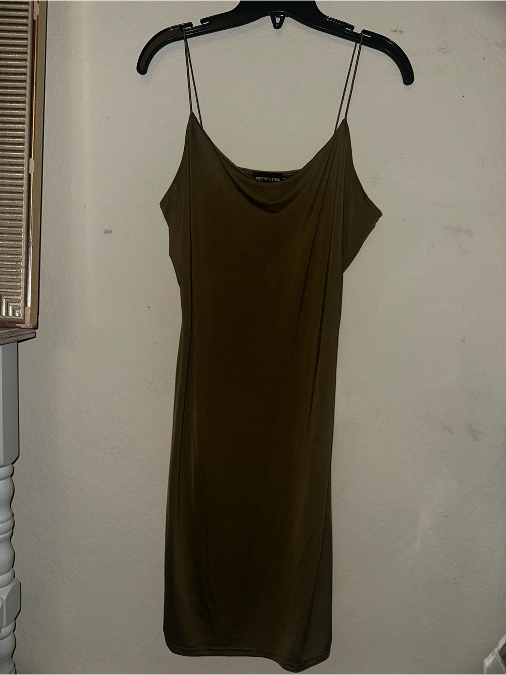 PrettyLittleThing green evening dress size 16